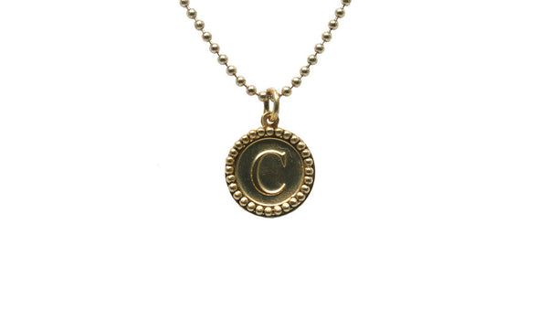 INITIAL PENDANT in Gold